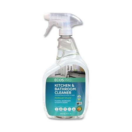 Earth Friendly Products Kitchen-Bathroom Cleaner, Bottel, 22 Fl Oz, Parsley PL97466